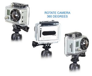 Uchwyt do kamer GoPro HD HERO, HD HERO2, HERO3, HERO4, HD HERO 960 z podstawą do montażu na ramę